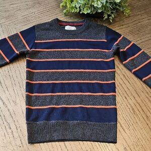 Striped Crew Neck Sweater Boys Size 7